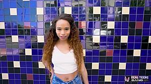 damn cecilia lion ebony teen pussy pounded hard