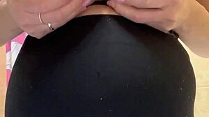 Slut Stepmom Flaunts Milky Tits Teasing in Steamy Shower