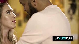 Black Stud Drills Cadence Lux's Tight Pussy Hardcore Style