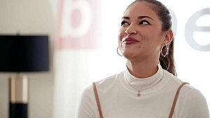 Big booty cutie Gizelle Blanco deepthroats Ken's thick cock