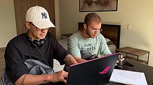 Colombian milf Carla Morelli fucks stepson's best friend interracial!