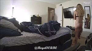 Blonde Girlfriend Bent Over For Friend's Massive BBC Doggystyle Cheating Blowjob