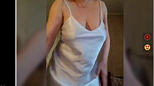 Tia Lúcia's Big Nipples Dance Turns Into Ripped Clothes Striptease