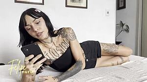 maid cleans rich teen's monster cock bareback to orgasm