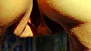 check out my mature aunt's huge pussy lips bent over flashing homemade