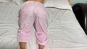 Booty workout shakes that fat asian teen ass hard