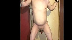 Bisexual Amateur Cuffed and Hooked Anal Electro Cock Humiliation on Cam