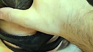 submissive fat blonde licks cum off feet after bdsm spanking blowjob?