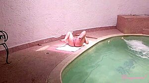 sexy colombian latina redhead spreads her huge ass for dirty anal creampie