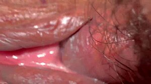 Amateur Wife's Shaved Pussy Close-Up 331 Days Post-Virginity