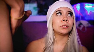 Sexy Blonde Sucks Cock Eagerly Then Gets Ass Fucked Hard