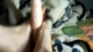 Dominant Milf Delivers Intense Footjob on Pulsing Cock