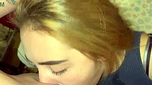 Hot Blonde Gags on Cock Deepthroat Before Hardcore Cum Swallow!