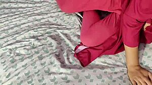 at his friend's wedding, he sneaks off with desi bhabhi for oiled ass fun and domination play