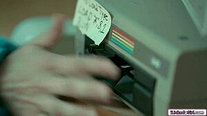 Nerdy Babe with Big Tits Scissoring Hairy Lesbian Friend