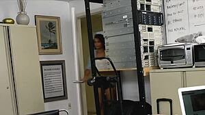 yo this slutty blonde teen's tiny tits bounce on bbc boss!