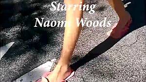 pedicured feet tease cock before ultimate footjob climax