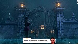 Redhead Poolside Midnight Ride: Lick Pussy, Titty Fuck, and Cunilingus Ending