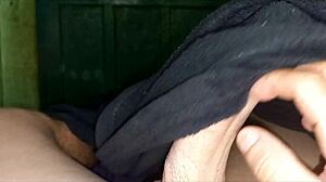 started solo but curvy brunette ends riding cock pov