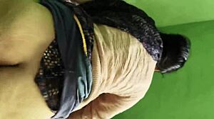 Stepsis tries reverse cowgirl on my throbbing dick damn