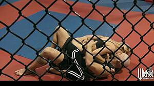 Jessica Drake Pins Trainer Down For Rough Cowgirl Tit Ride!