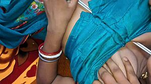 Indian stepsis creams tight pussy on thick cock