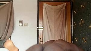 Little black 18+ slut bent over in garage pussy punished doggystyle juicy