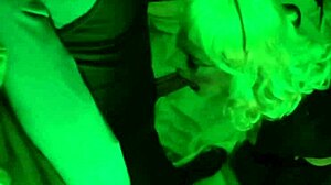 Latina shemale prostitute deepthroats in heels lingerie!