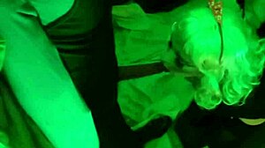 Latina shemale prostitute deepthroats in heels lingerie!