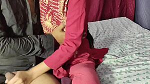 at his friend's wedding, he sneaks off with desi bhabhi for oiled ass fun and domination play