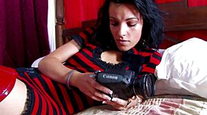 Latina Milf Bent Over in Fishnets for Anal Doggystyle Creampie