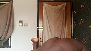 Little black 18+ slut bent over in garage pussy punished doggystyle juicy