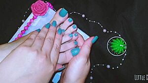 teen babe's foot massage triggers wild orgasm fetish