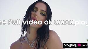 classy big tits brunette kaitlynn anderson, why relax nude by pool undressing?