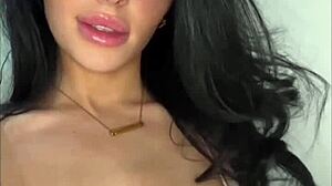 horny british slut fingers wet pussy in solo webcam frenzy