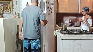 stepdad leaves you alone with his horny wife... ready to fuck her raw repeatedly?