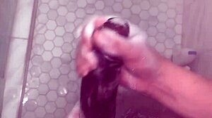 Stepbrother Convinces Sisters For Huge Cock Anal Shower Try