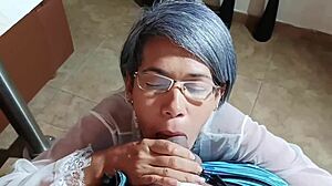 stepdad leaves you alone with his horny wife... ready to fuck her raw repeatedly?