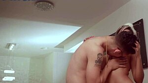 Colombian housewife big ass natural tits blonde licks muscular wife's pussy homemade closeup