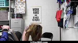 crystal taylor obeys mall cop commands after shoplifting punishment