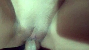 mature wife loses virginity to young stud filling her pussy with hot cum moans