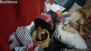 soraya carioca rides tattooed german backstage?