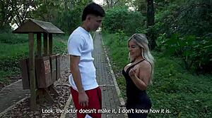 curvy blonde hops huge cock hard then latina takes pounding