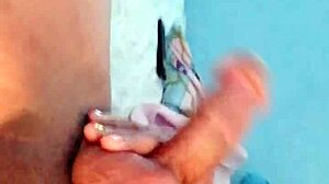 trans solo strokes cock craving explosive cum release now?