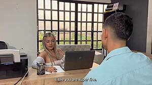 busty latina boss naty delgado rides danner mendez in naughty interview creampie game