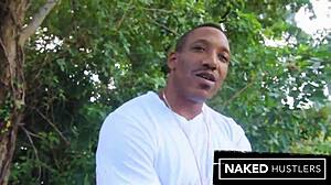 esmi lee drops to knees for public dick sucking in miami streets