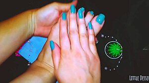 teen babe's foot massage triggers wild orgasm fetish