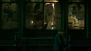 police captain corners beautiful blonde for alley doggystyle threat