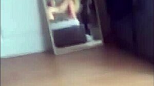 skinny teen blonde in stockings rides for creampie narrow ass fuck