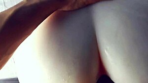 Great Tight Sexy Ass Takes Oiled Doggystyle Pounding With Fuck Doll Moans